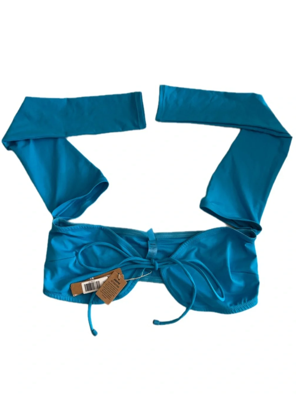 SKIMS NWT Blue Recycled Bikini Top Size M Swimwear summer beach